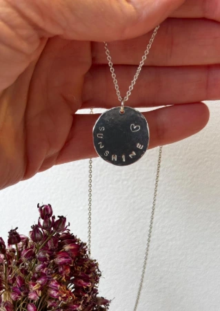 Pendentif argent personnalisé