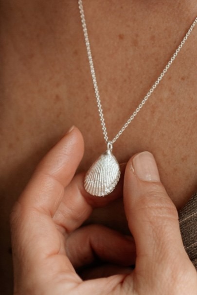 Pendentif moule coquillage en argent