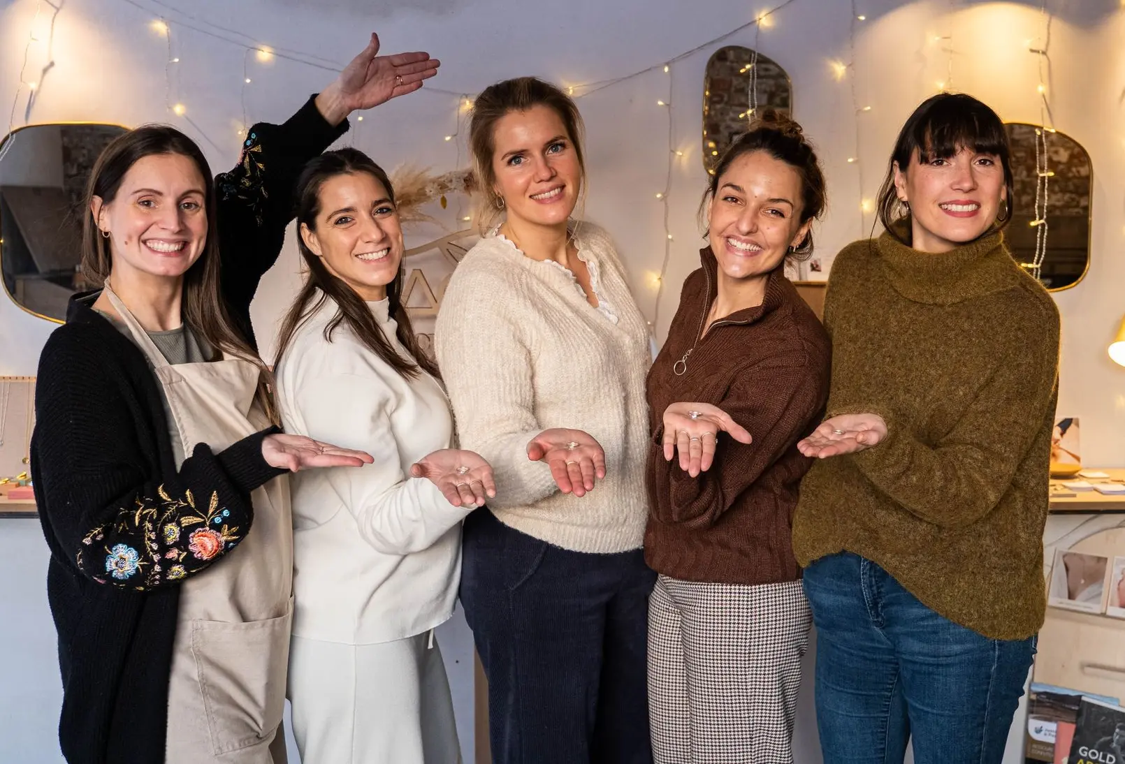 atelier, amis, joie, bague 
