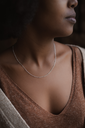 Collier chaîne perlée | AG 925 - Plaqué or 18k -  Or 18k
