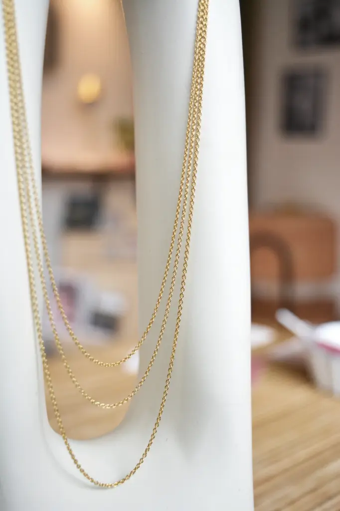 Collier chaîne simple | AG 925 - Plaqué or 18k - Or 18k