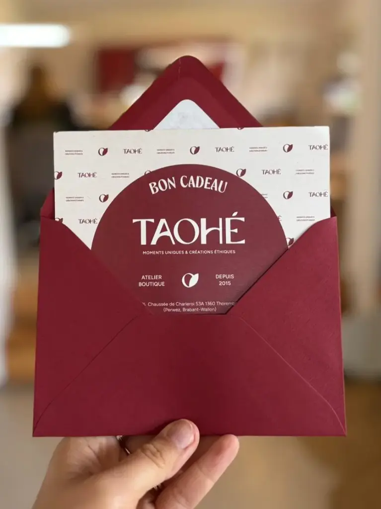 Carte cadeau Taohé – Ateliers & Bijoux – Montant au choix