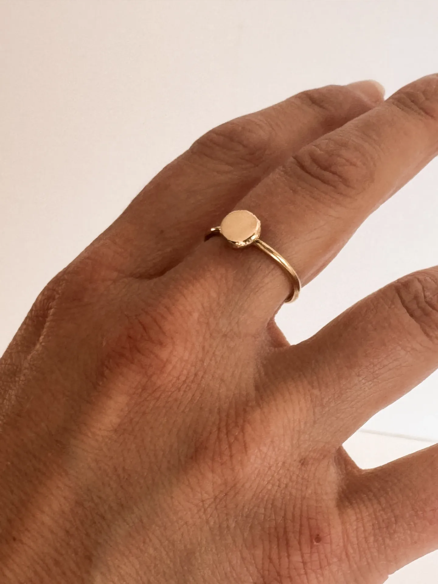 Bague pépite or 18k Fairtrade