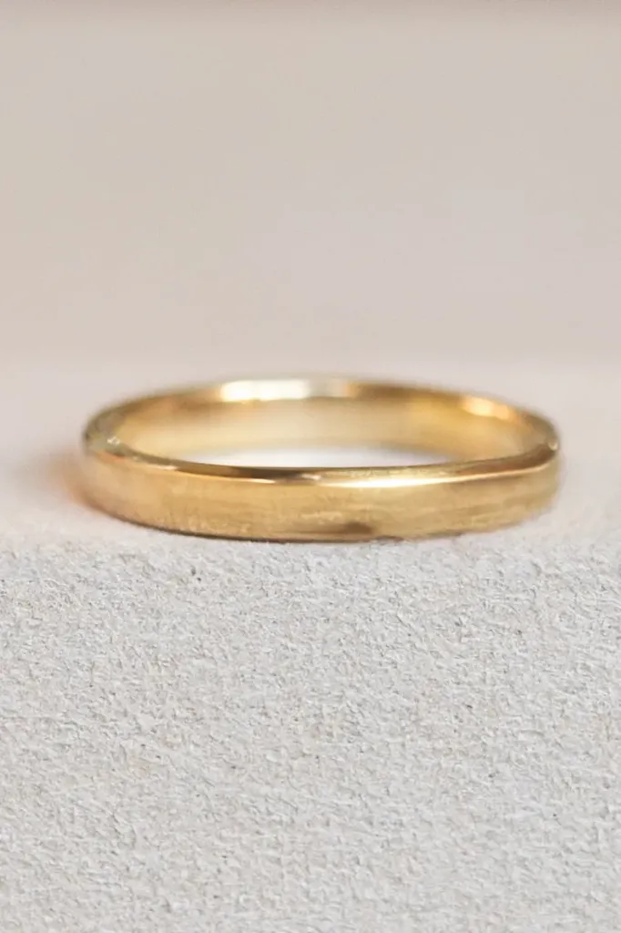 Alliance n°5 or 18k - La moderne (Jaune, 2mm (x1,3mm d'épaisseur))